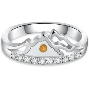 Mustard Seed Ring 925 Sterling Silver Mountain Ring Nature Ring Faith Ring Jewelry Gift for Women Girl