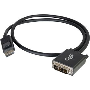 C2G Legrand DisplayPort to DVI, Active, Male to Female Displayport Cable, Black DisplayPort Cable, 8 Inch Digital Display Cable, 1 Count, C2G 54317