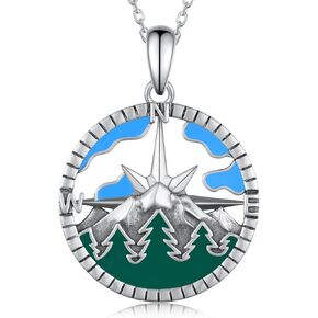 Daixiya Saint Christopher Necklace for Men 925 Sterling Silver Medal Pendant Christian Jewelry Gifts for Men Women 24" Stainless Steel Chain