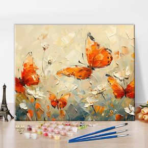TUMOVO Flower Paint by Numbers Adult Yellow Bloom Bouquet and Elegant Vase Paint by Number Kits Still Life Floral Painting for Adults Paint by Number Kits Home Decor, 16 x20 Inch