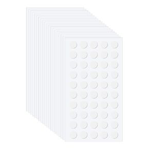 PATIKIL 1.6" Double Sided Adhesive Dots, 200 Pack Clear Sticky Tack Round Mounting Putty Removable Adhesive Poster Tacky Putty for Wall Hanging