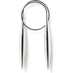 Prym 16" Circular Brass, 12mm Knitting Needles, Silver