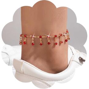 Boho Cz Tassel Anklet Gold Crystal Anklet Bracelet Crystal Dangle Anklet Rhinestone Anklet Foot Chain Cz Fringe Anklet Summer Beach Anklet Jewelry for Women