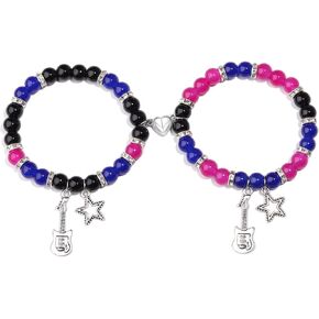 Starboy & Stargirl Matching Bracelets for Couples Best Friends Bestie,Friendship Bracelet for Women Girls Men Couple Bracelet Christmas Birthday Matching Jewelry Gifts for Her Him