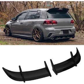Rear Spoiler, AK Car Rear Trunk Spoiler, ABS Pressure Reduction Tail Spoiler Lid Wing Compatible with MK6 /R - Line (Glossy Black), BANAPOY2OS59YVXRT-11