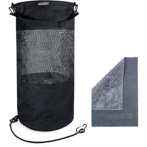 Mamiko Boat Trash Bag - Large Hoop Mesh Garbage Bag for Boat, Kayak, Camper, Golf cart, RV Universal Trash Garbage Container