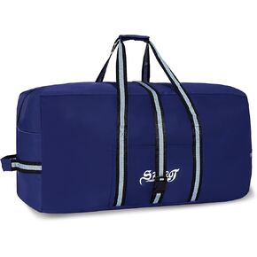 120L Extra Large Duffle Bag for Airline and Travel |Luggage Duffel Bag for Men Women | Oversized Camping Storage | Foldable Big Weekend Overnight, Moving, Checked Carry On Bag (Black)
