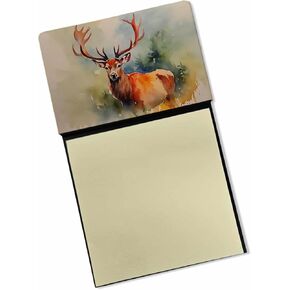 Caroline's Treasures Rhinoceros Sticky Note Holder Refillable Dispenser Self-Sticky Note Pads, Memo Pads Blank Desk Accessories