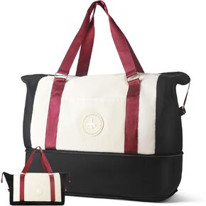 Expandable Large Weekender Bags for Women Travel - Womens travel bag with Wet Pocket, Carry On Duffle Bags for Airplanes