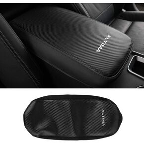 LEXLEY Armrest Box Cover Center Console Pad Waterproof Anti-Scratch Leather Protector Covers For Nissan Altima 2013-2018-Carbon fiber