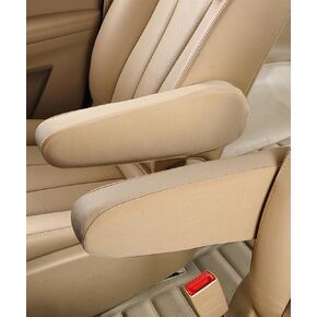 2PCS Arm Rest Cover for Car,Car Armrest Cover,Interior Car Accessories Car Front Seat Armrest Covers,Center Console Lid Armrest Cover,Cloth Fabric Armrest Protectors for Car,SUV,Truck,Van (Gray)