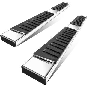 ELH 6 Inches Running Boards Compatible with 2015-2024 Chevrolet Colorado GMC Canyon Crew Cab 15 16 17 18 19 20 21 22 Colorado with 6 Brackes Stainless Steel Side Step Rail Nerf Bars (Silver)