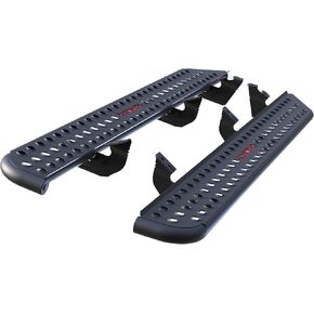 لوحات الجري لعام 2024+كابينة تاكوما المزدوجة/كابينة الطاقم مع 4 أبواب كاملة الحجم، وخطوات جانبية سوداء، وقضيب خطوات الشاحنة، ومسحوق أسود مزخرف بدون حفر (قطعتان) in Kuwait