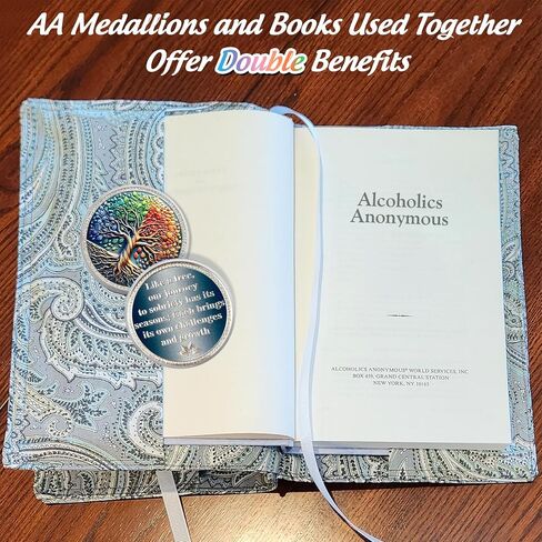 Original Growth Tree of Life Sobriety Coin - Colerful Four Season AA Coins - Recovery Addiction NA AA Chips and Medallions - Celebrate Living Clean Narcotics Alcoholics Anonymous Gifts for Men Women in Saudi Arabia