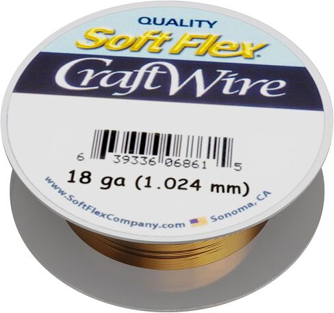 Soft Flex 18 Gauge Craft Wire Permanently Colored Copper Wire - Scratch Resistant Artistic Wire in Kuwait