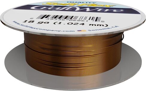 Soft Flex 18 Gauge Craft Wire Permanently Colored Copper Wire - Scratch Resistant Artistic Wire in Kuwait
