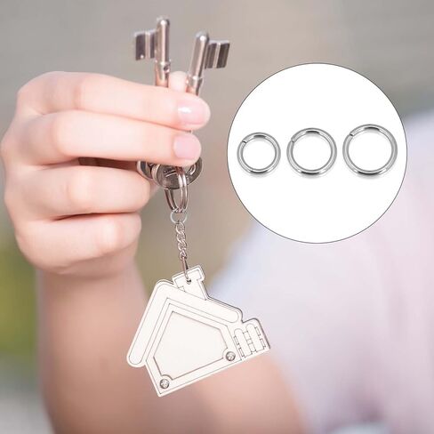 300 Pcs Jump Rings for Jewelry Stainless Steel O Rings Connectors Open Jump Rings for Jewelry Making Split Rings Metal Connector Rings Set for Keychain Necklaces Bracelet 8mm 9mm 10mm in Saudi Arabia