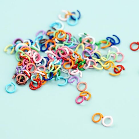 300 قطعة 8 مللي متر المعادن الملونة المفتوحة الانتقال خواتم سوار حلية الانتقال خواتم مجوهرات موصلات خواتم الحرفية المفاتيح الانتقال خواتم مجوهرات سبليت خواتم in Kuwait