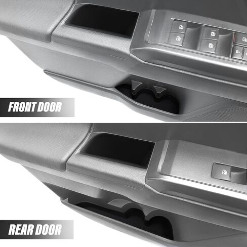 Interior Silicone Liner Insert Custom Fit for Tacoma 2016-2023, Interior Silicone Pads Kits for 3rd Gen Tacoma, Silicone Organizer Tray for Tacoma - Fully Covered (Black) in Saudi Arabia
