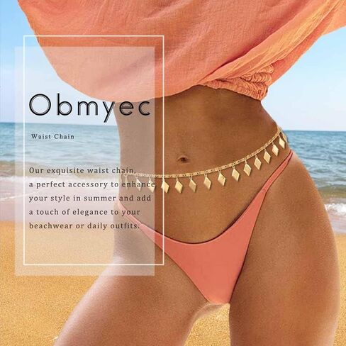 Gold Waist Chain Belly Body Chains Rhinestone Chain Belt Layered Body Jewelry Crystal Belly Chain for Women in Saudi Arabia