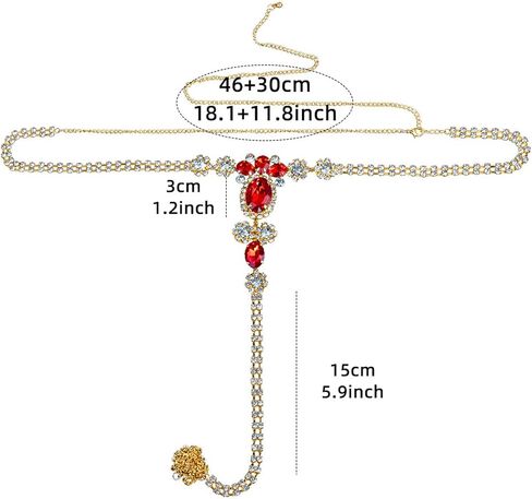 Sexy Crystal Chain Thong Panties Jewelry for Women Rhinestone Waist Chain Thong Festival G String Bikini Low Back Panties Body Jewelry in Saudi Arabia