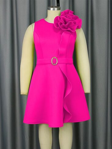 ONTINVA Women's Cocktail Bodycon Ruffle Sleeveless Formal Mini Pencil Dress Church Casual Work Party Midi Dresses in Kuwait