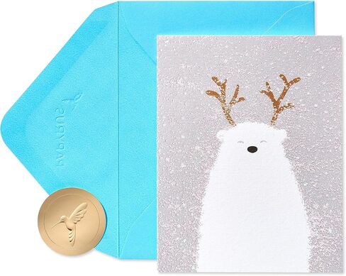 Papyrus Boxed Christmas Cards with Envelopes, Holiday Cheer, Polar Bear (20-Count) in Kuwait