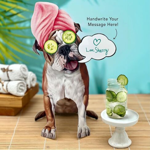 Freshcut Paper Pop Up Pet Cards, Gifts for Dog Lovers, Birthday Cards with Accessory Sheet, Note Card & Envelope, 3D Popup Greeting Cards, English Bulldog in Saudi Arabia