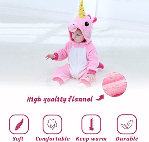TONWHAR Infant Toddler Kid Halloween Cosplay Costume Kids' Animal Outfit Snowsuit in Kuwait