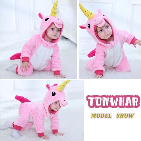 TONWHAR Infant Toddler Kid Halloween Cosplay Costume Kids' Animal Outfit Snowsuit in Kuwait