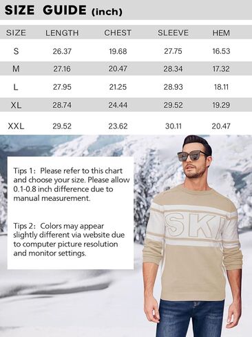 Beotyshow رجل التزلج البلوزات اللون كتلة رسالة كم طويل عادية Crewneck 2024 خريف شتاء بلوفر مغزول البلوزات S-XXL in Kuwait