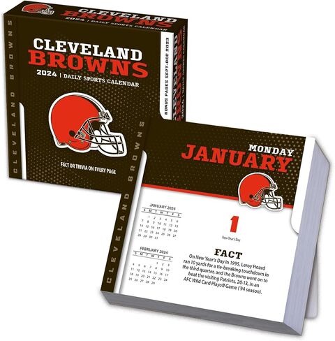 Turner Sports Cleveland Browns 2025 Box Calendar (25998053035) in Saudi Arabia