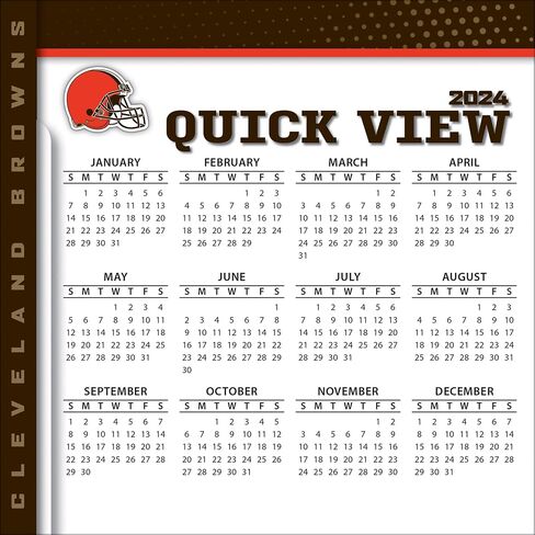 Turner Sports Cleveland Browns 2025 Box Calendar (25998053035) in Saudi Arabia