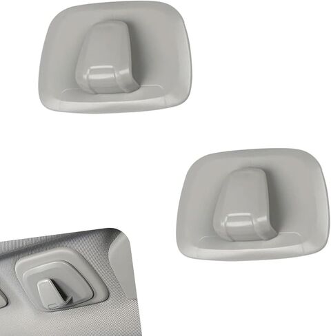 Pack of 2 Interior Car Hanger Hook, Lock Design Rotary Installation, Multi-Functional Car Roof Clothing Bag Hanging Storage, Compatible with Volvo XC60 XC40 XC90 V90 S90 (Gray) in Saudi Arabia