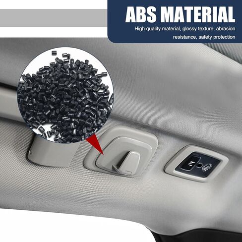 Pack of 2 Interior Car Hanger Hook, Lock Design Rotary Installation, Multi-Functional Car Roof Clothing Bag Hanging Storage, Compatible with Volvo XC60 XC40 XC90 V90 S90 (Gray) in Saudi Arabia