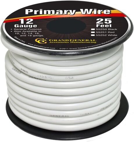 Grand General 55251 Red 12-Gauge Primary Wire in Saudi Arabia