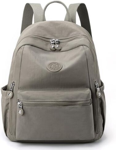 Mini Backpack for Women Small Nylon Backpack Purse Casual Daypack shopping for Ladies (Khaki) in Saudi Arabia