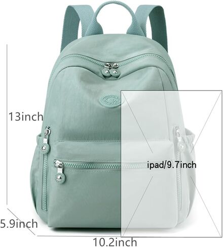 Mini Backpack for Women Small Nylon Backpack Purse Casual Daypack shopping for Ladies (Khaki) in Saudi Arabia