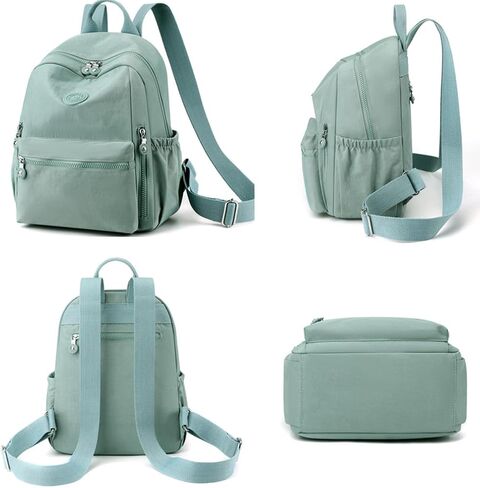 Mini Backpack for Women Small Nylon Backpack Purse Casual Daypack shopping for Ladies (Khaki) in Saudi Arabia