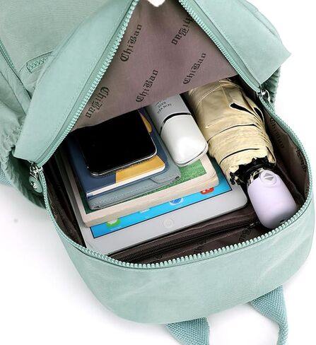 Mini Backpack for Women Small Nylon Backpack Purse Casual Daypack shopping for Ladies (Khaki) in Saudi Arabia
