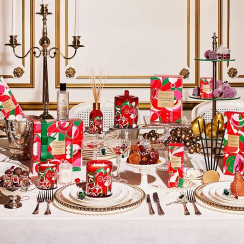 Glasshouse Fragrance Night Before Christmas & Midnight in Milan Scent Scene Duo, Refillable Liquidless Diffuser + 10 Stems, Perfume Scented Home Décor, Dancing Sugar Plums & Saffron & Rose Scent. in Saudi Arabia