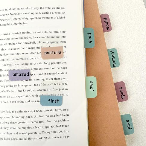 Jeffdad 240 Pcs Sticky Index Tabs, Sticky Tabs for Notebooks, Self-Adhesive Writable Index Labels, Page Markers Labels for Reading Notes(Classic Color) in Saudi Arabia