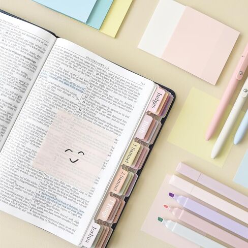 مجموعة مذكرات الكتاب المقدس الجمالية 25 قطعة، أقلام تحديد الكتاب المقدس وأقلام لا تنزف، حقيبة أقلام ذات سعة كبيرة وعلامات لاصقة شفافة، لوازم دراسة الكتاب المقدس، أدوات دراسة الكتاب المقدس، للمكتب المدرسي والمنزل in Kuwait