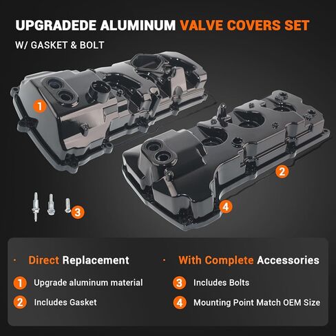 أغطية صمامات ألومنيوم 3.5 لتر متوافقة مع Ford 2015-2017 Expedition 2013-2016 F-150 استبدال # BL3Z-6582-H DL3Z-6582-C in Kuwait