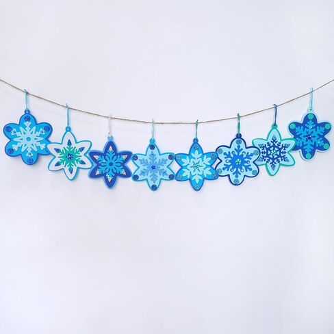 Winlyn 24 مجموعات عيد الميلاد الحرفية مجموعات الشتاء الحرف اليدوية DIY 3D ندفة الثلج الحلي الزينة الفن مجموعات متنوعة ندفة الثلج عيد الميلاد ملصقات رغوة للأطفال عطلة المنزل الفصول الدراسية الأنشطة حزب تفضل in Saudi Arabia