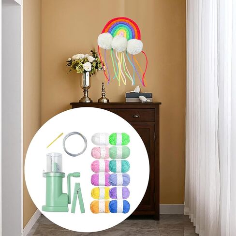 مجموعة أدوات آلة الحياكة اليدوية B Baosity، أداة حياكة إصلاح خيط الإبرة، أداة حياكة منزلية صغيرة، ماكينة حياكة يدوية لمشروع الحياكة، مجموعة غزل 12 لونًا in Kuwait