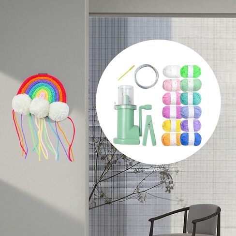 مجموعة أدوات آلة الحياكة اليدوية B Baosity، أداة حياكة إصلاح خيط الإبرة، أداة حياكة منزلية صغيرة، ماكينة حياكة يدوية لمشروع الحياكة، مجموعة غزل 12 لونًا in Kuwait