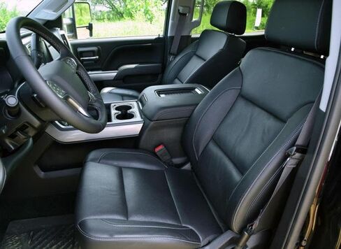Driver Bottom Seat Cover Perforated for Chevy Silverado GMC 1500 2500HD 3500HD 2015-2019, Microfiber Leather (Also for Passenger Side) in Saudi Arabia