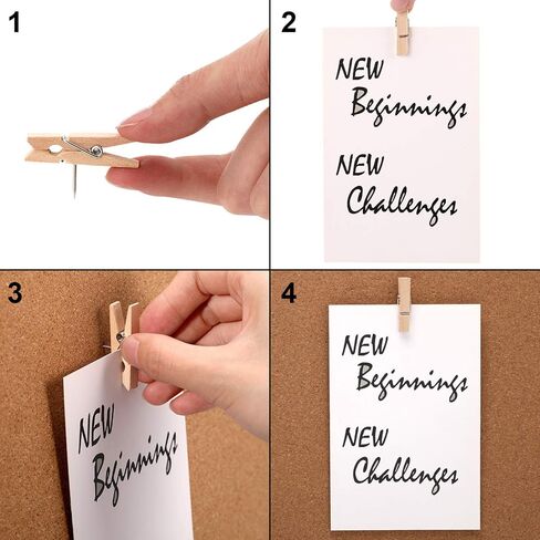 Outus Wooden Push Pins Clips for Cork Boards Decorative Push Pins Pushpins Tacks Thumbtacks Teacher Supplies Crafts for Bulletin Board Decor Office Photo Display(60 Pieces) in Saudi Arabia