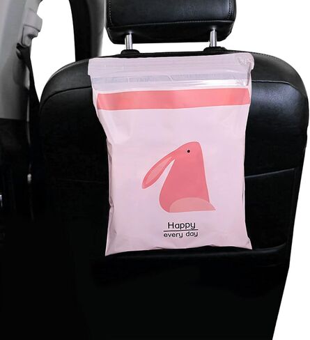 15PCS Car Trash Bags Easy Stick-On Disposable Portable Car Garbage Bags, Waterproof Leak Proof Barf Vomit Bags, Self Adhesive Cleaning Bags for Cars, Bedrooms, Bathrooms, Offices, Kitchens in Saudi Arabia